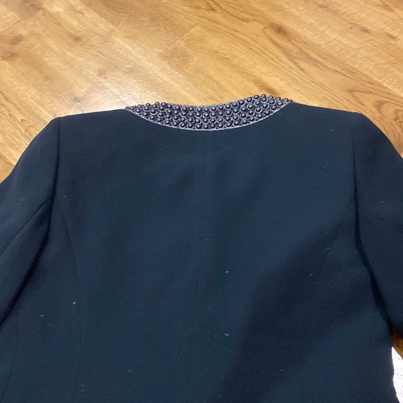 Tahari suit 0P petite navy New - Picture 8 of 12